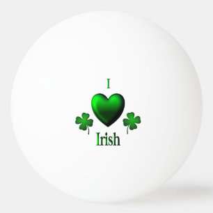 I Heart Irish Ping Pong Ball
