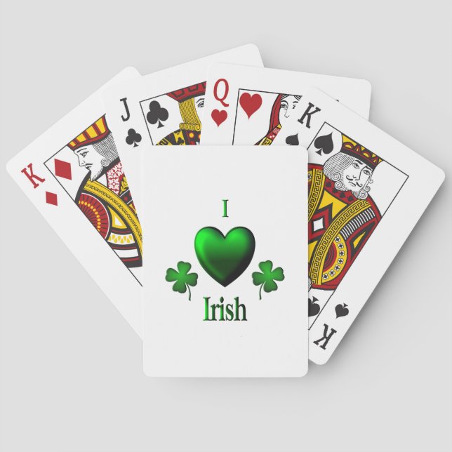 I Heart Irish Playing Cards (Back)