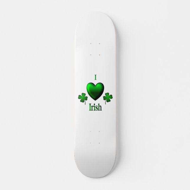 I Heart Irish Skateboard (Front)