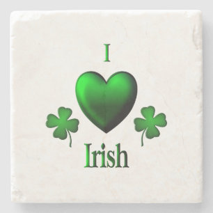 I Heart Irish Stone Coaster