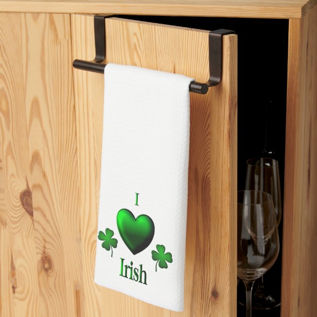 I Heart Irish Tea Towel (Thirds Fold)