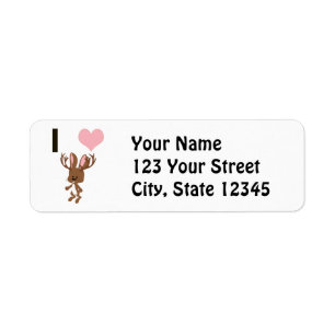 I heart Jackalope Return Address Label