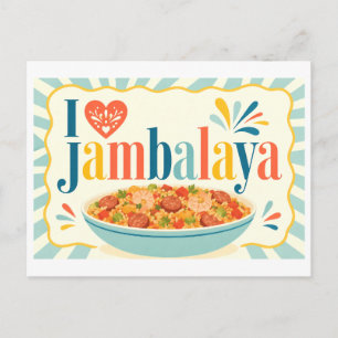 "I [Heart] Jambalaya" Postcard