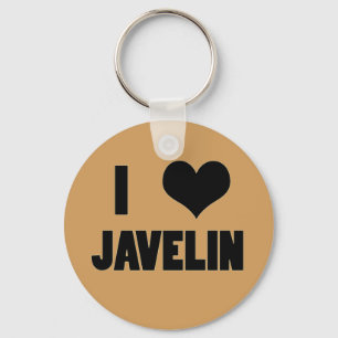 I Heart Javelin, Javelin Throw Key Chain