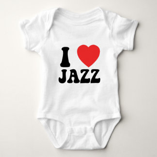 I Heart Jazz clothing Baby Bodysuit