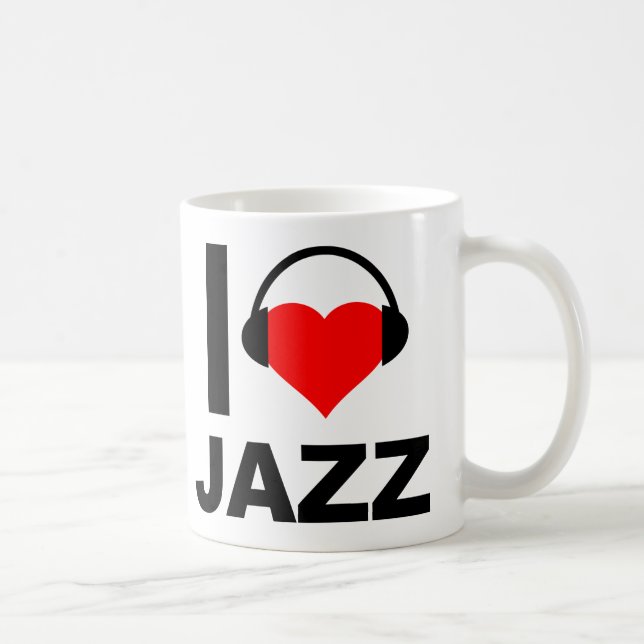 I Heart Jazz Funny Mug (Right)