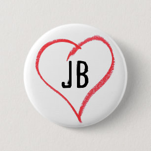 I Heart JB 6 Cm Round Badge