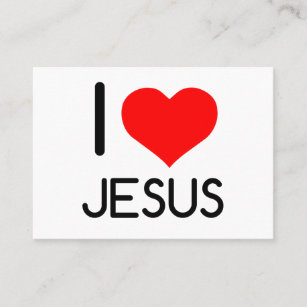 I HEART JESUS BUSINESS CARD