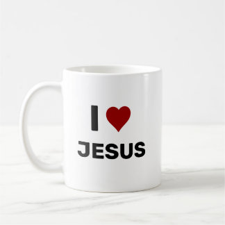 I Heart JesusI Love Jesus Red Heart Coffee Mug