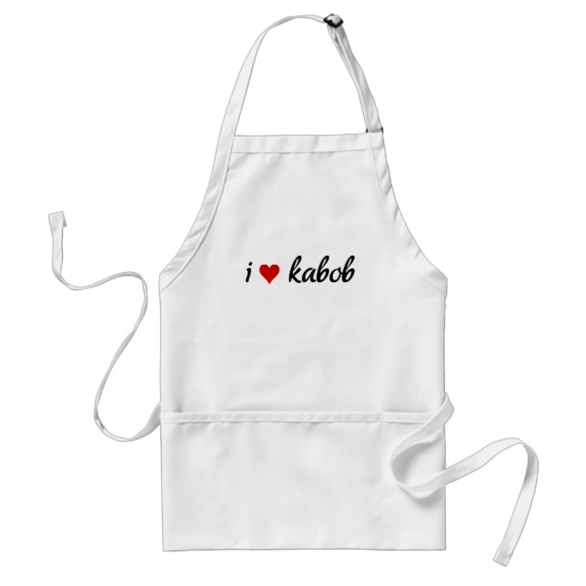 I heart kabob I love kabob Standard Apron (Front)