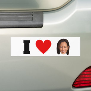 I Heart Kamala Harris Bumper Sticker