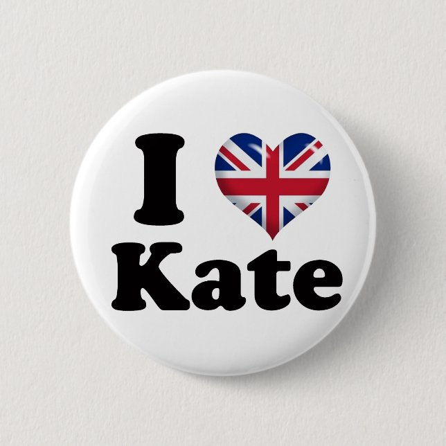 I Heart Kate 6 Cm Round Badge (Front)