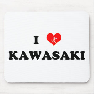 I Heart Kawasaki Mousepad