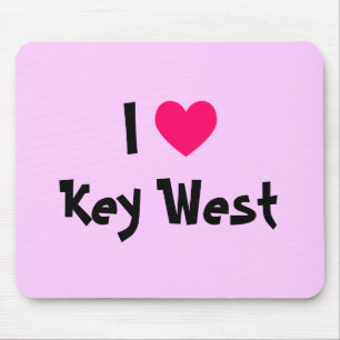 I Heart Key West Florida Mouse Pad