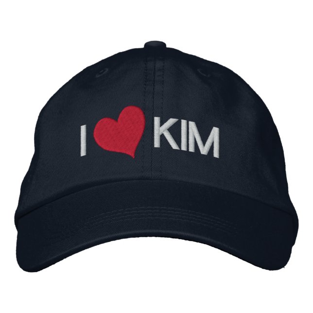I Heart KIM Embroidered Hat (Front)