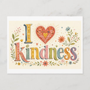 "I [Heart] Kindness" Postcard