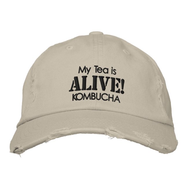 I heart Kombucha Embroidered Hat (Front)