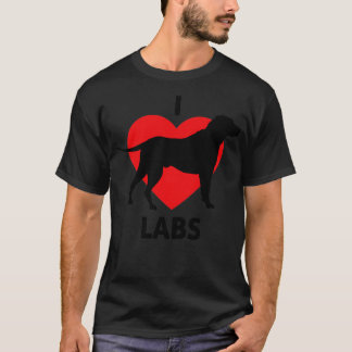 I Heart Labs Great for Labrador Retriever Owners T-Shirt