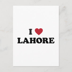 I Heart Lahore Pakistan Postcard