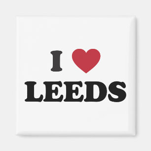I Heart Leeds England Magnet