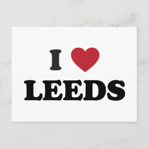 I Heart Leeds England Postcard