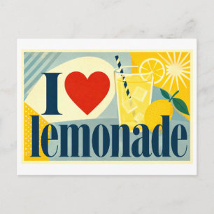 "I [Heart] Lemonade" Postcard