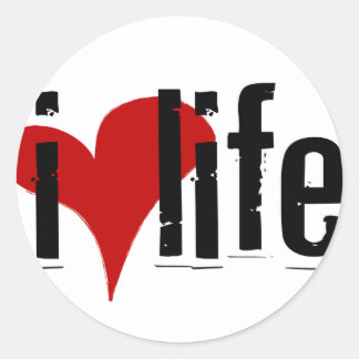 "I Heart Life" sticker