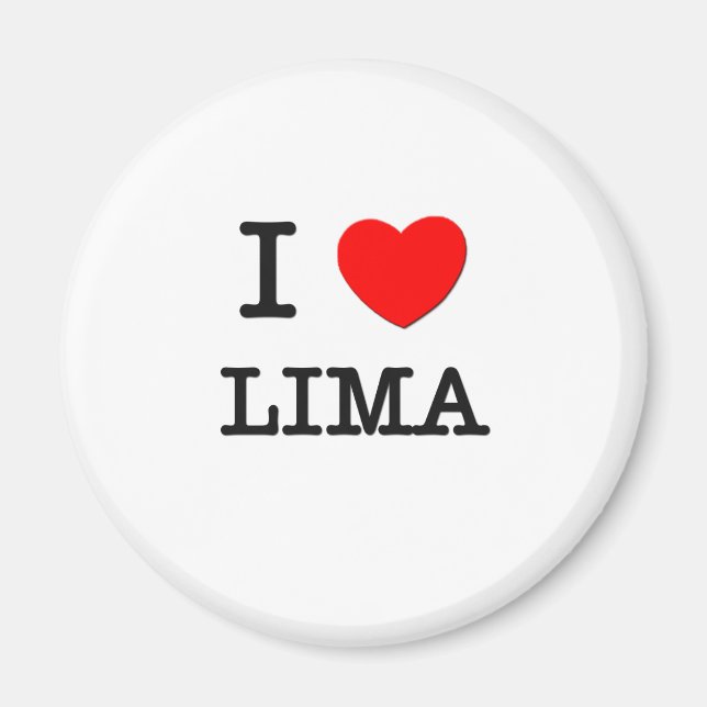 I Heart LIMA Magnet (Front)