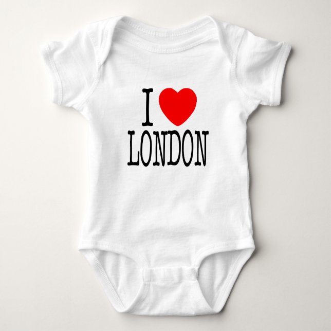 I HEART LONDON BABY BODYSUIT (Front)