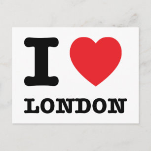 I Heart London Postcard