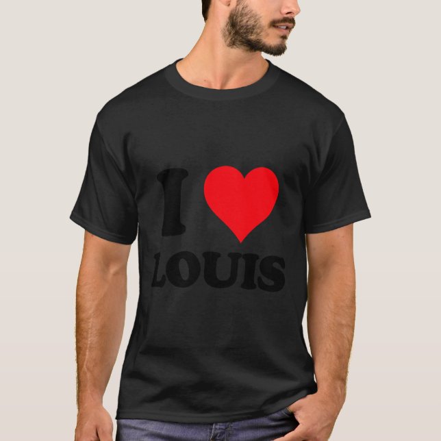 I Heart Louis First Name I Love D Stuff Premium Tr T-Shirt (Front)