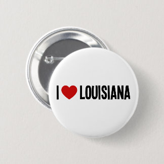 I Heart Louisiana Round Button