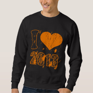 I heart (love) 2013 - Happy new year 2013 - Xmas Sweatshirt
