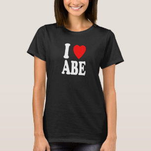 I Heart (Love) Abe Abraham Cute Matching Couple Sp T-Shirt