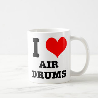 I HEART (LOVE) AIR DRUMS COFFEE MUG