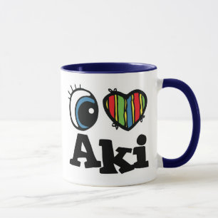 I Heart (Love) Aki Mug