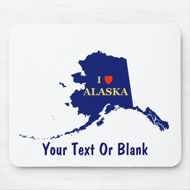 I Heart (Love) Alaska Mouse Pad (Front)