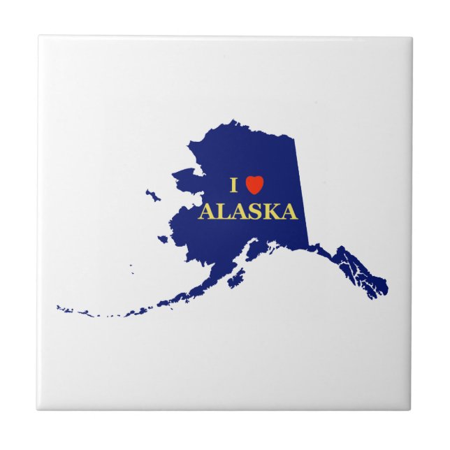 I Heart (Love) Alaska Tile (Front)