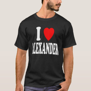 I Heart  Love  Alexander Cute Matching Couple Spou T-Shirt
