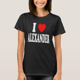 I Heart  Love  Alexander Cute Matching Couple Spou T-Shirt