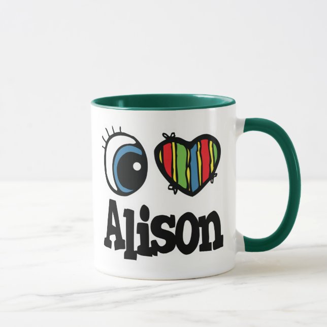 I Heart (Love) Alison Mug (Right)