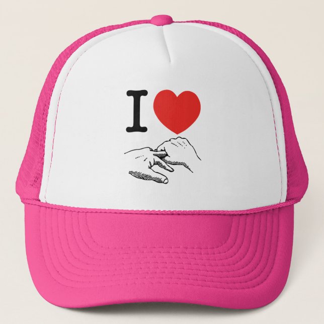 I Heart (Love) Anal Trucker Hat (Front)