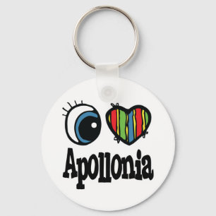 I Heart (Love) Apollonia Key Ring