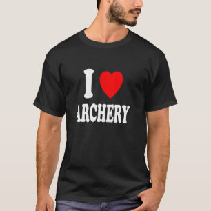 I Heart Love Archery Bow Hunting Arrows Competitio T-Shirt