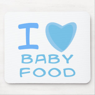 I Heart (Love) baby food Mouse Pad