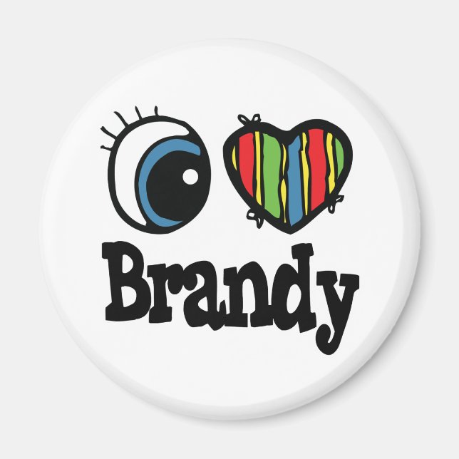 I Heart (Love) Brandy Magnet (Front)