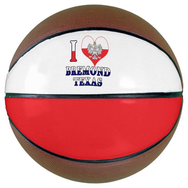 I Heart Love Bremond Texas Basketball (Front)