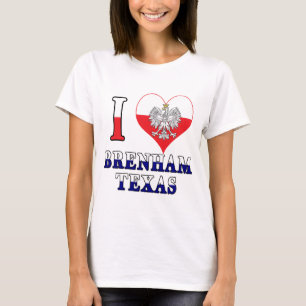 I Heart Love Brenham Texas T-Shirt