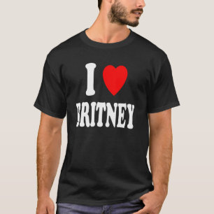 I Heart Love Britney Cute Matching Couple Spouse T-Shirt