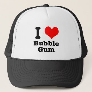 I HEART (LOVE) bubble gum Trucker Hat